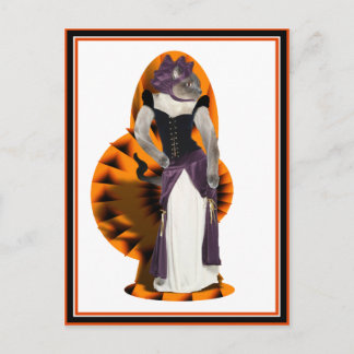 Halloween Hussy Postcard