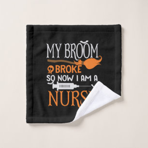 Halloween I Am A Nurse Birthday Wash Cloth