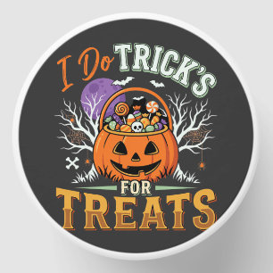 Halloween I Do Tricks for Treats Pumpkin Mini Candle Favors