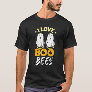 Halloween I Love Boo Bees T-Shirt