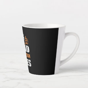 Halloween I May Look Calm Birthday Latte Mug