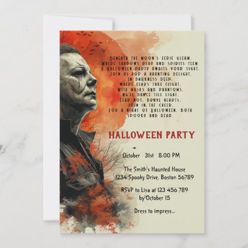 Halloween I Poem Invitation