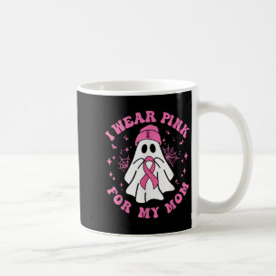Halloween I Wear Pink For My Mom Breast Cancer Kid Coffee Mug