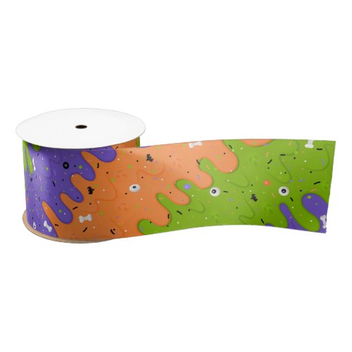 Halloween Ice Cream Satin Ribbon