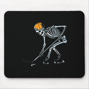 Halloween Ice Hockey Skeleton Costume Boys Kids Yo Mouse Pad