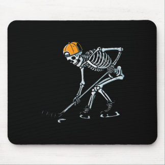 Halloween Ice Hockey Skeleton Costume Boys Kids Yo Mouse Pad