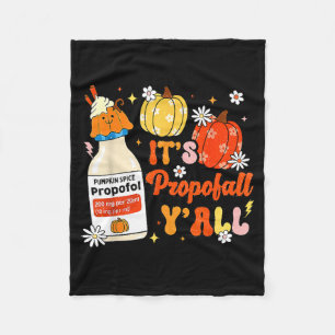 Halloween Icu Nurse Its Profall Y'all Crna Icu Fal Fleece Blanket