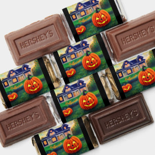 Halloween illuminated pumpkins hershey's miniatures