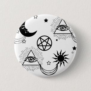 halloween illuminati eye button