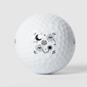 halloween illuminati eye golf balls