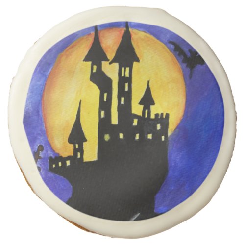 Halloween Illustartion Spooky Castle Sugar Cookies