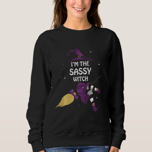 Halloween Im The Sassy Witch Family Matching Group Sweatshirt