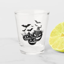 Halloween in black and white