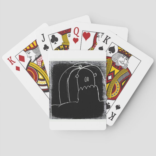 halloween in black parade yaie poker cards (Back)