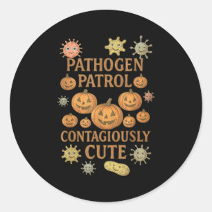 Halloween Infection Preventionist Ip Nurse Pumpkin Classic Round Sticker