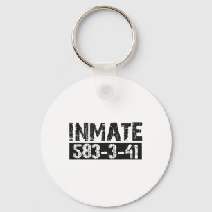 Halloween Inmate Jail Costume Kids Keychain