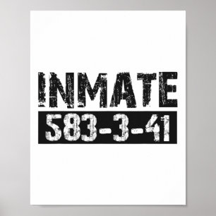 Halloween Inmate Jail Costume Kids  Poster