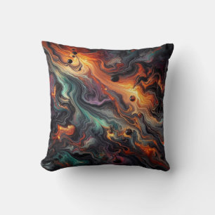 Halloween Inspired / Stream / Puddle Pour Throw Pillow