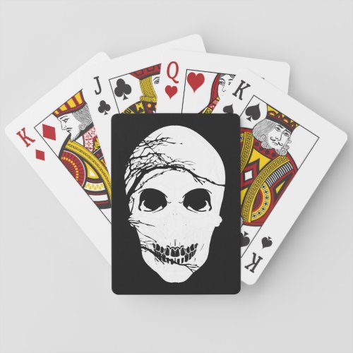 Halloween Inspiried Skull Poker Cards