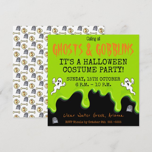 Halloween Invitation (Front/Back)