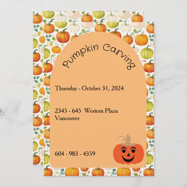Halloween Invitation (Front/Back)