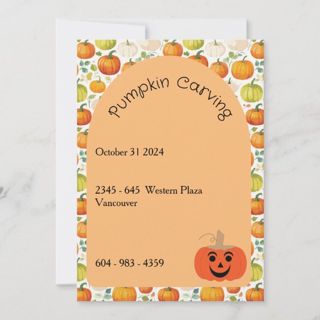 Halloween Invitation (Front)