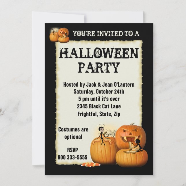Halloween Invitation (Front)