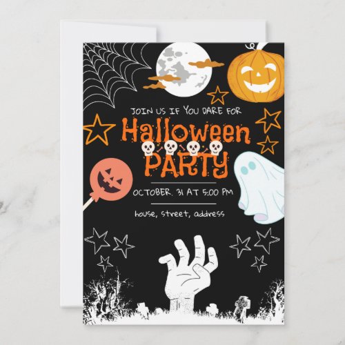 Halloween Invitation  Adult Halloween Party