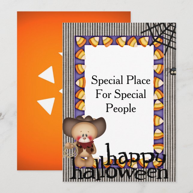 Halloween Invitation Card (Front/Back)
