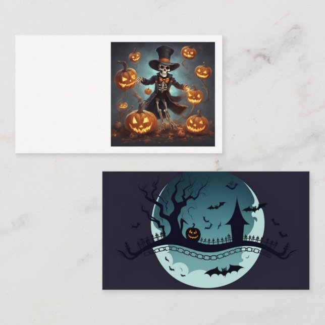 Halloween invitation card (Front/Back)
