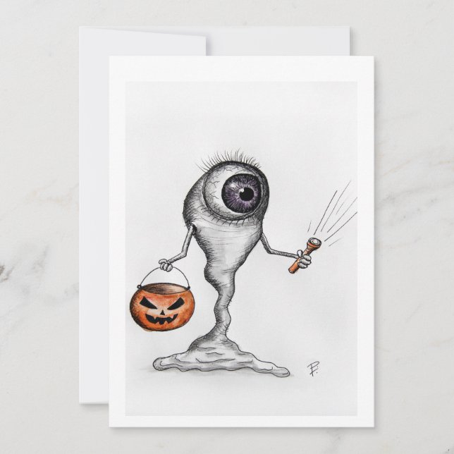 Halloween Invitation Card (Front)