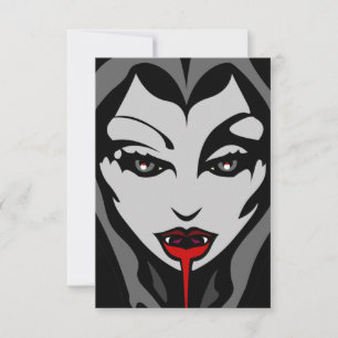 Halloween Invitation Custom Halloween Vampire Card