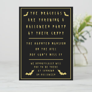 Halloween Invitation designed by Poet Adiela Akoo