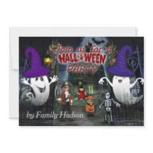Halloween invitation for child's