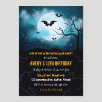 Halloween invitation, Halloween birthday party Invitation