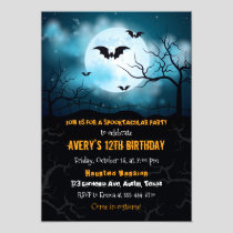 Halloween invitation, Halloween birthday party Invitation