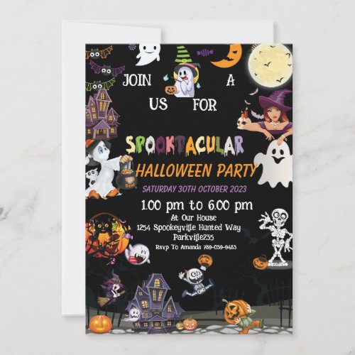 Halloween Invitation Halloween Party Invitation Save The Date