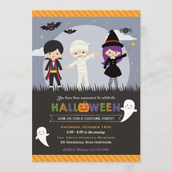 Halloween Invitation / Halloween Party Invite by LittleApplesDesign at Zazzle