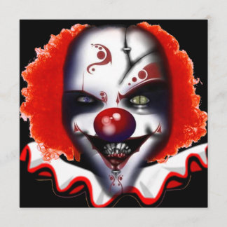 halloween invitation scary clown meme