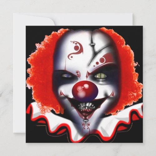 halloween invitation scary clown meme