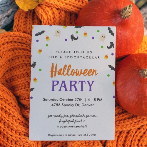 Halloween Invitation  Spooktacular  Party