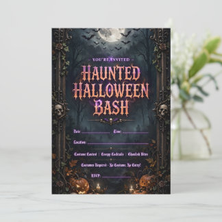 Halloween invitations
