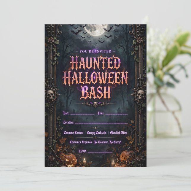 Halloween invitations  (Standing Front)