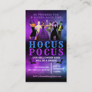 Halloween Invitations Business Cards