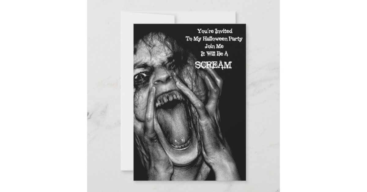 Halloween Invitations Scream | Zazzle