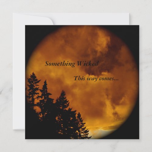 Halloween  Invite: Something Wicked