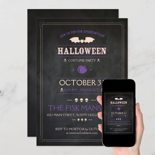 Halloween Invite: Spooktacular - Customizable Invitation | Zazzle