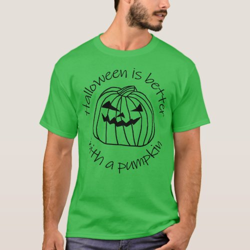Halloween Is Better with a Horror Pumpkin T_Shirt