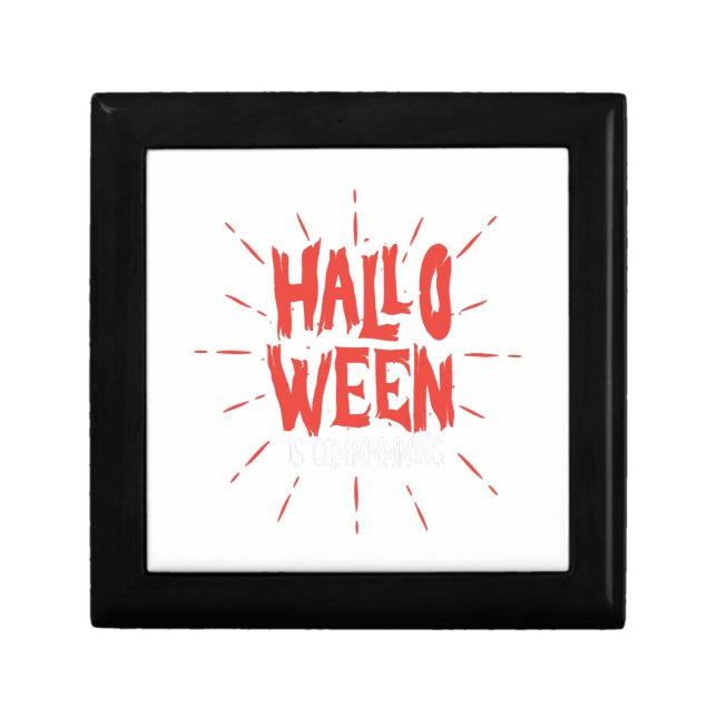 Halloween is coming - halloween party tees gift box (Front)
