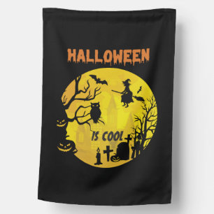 Halloween is cool Halloween funny gift House Flag